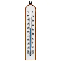 Izbový teplomer s bielou stupnicou (-30/50 °C) 20 cm