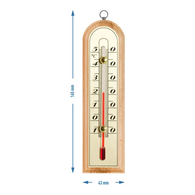 Izbový teplomer so zlatou stupnicou (-10/50 °c)16 cm,2