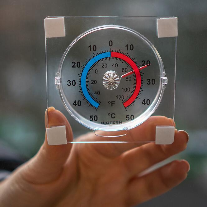 Univerzálny samolepiaci priesvitný teplomer (-50/50 °C)