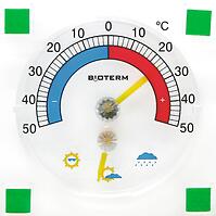 Univerzálny samolepiaci priesvitný teplomer s vlhkomerom (-50/50 °C)
