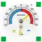Univerzálny samolepiaci priesvitný teplomer s vlhkomerom (-50/50 °C)