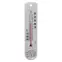 Univerzálny teplomer. S vlhkomerom, strieborný (-30/50 °C) 25 cm