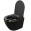 Závesná WC misa Carlo Min Tornado Black Gold Edge,2