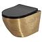 Závesná WC misa Carlo Mini Tornado Gold Brush