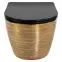 Závesná WC misa Carlo Mini Tornado Gold Brush,2