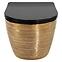 Závesná WC misa Carlo Mini Tornado Gold Brush,2