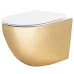 Závesná WC misa Carlo Mini Tornado  Gold