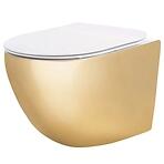 Závesná WC misa Carlo Mini Tornado  Gold