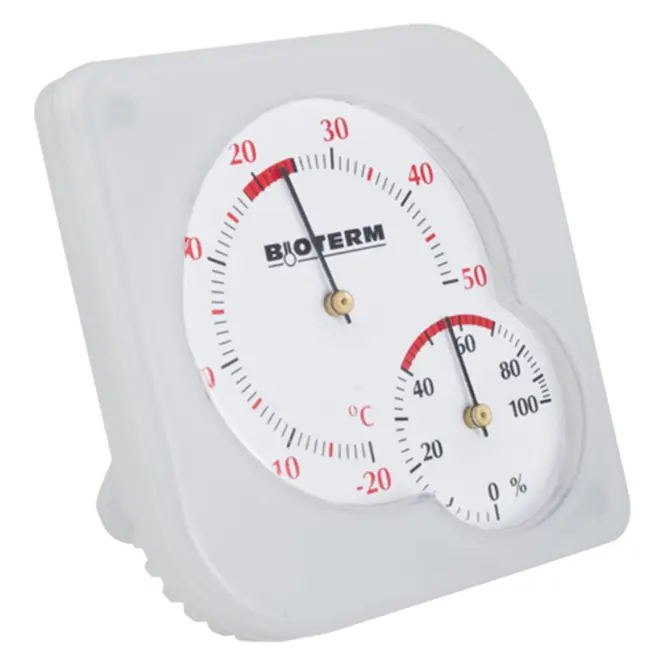 Vnútorný bimetalový teplomer s vlhkomerom (-20/50 °C) mix