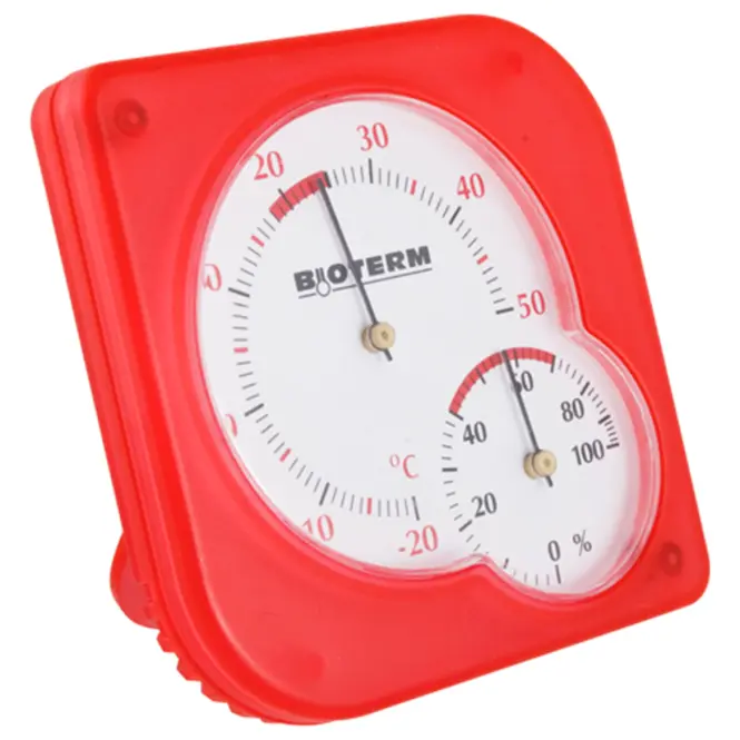 Vnútorný bimetalový teplomer s vlhkomerom (-20/50 °C) mix