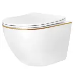 Závesná WC misa Carlo Ini Tornado Gold Edge