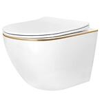 Závesná WC misa Carlo Ini Tornado Gold Edge