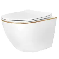 Závesná WC misa Carlo Ini Tornado Gold Edge