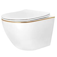 Závesná WC misa Carlo Ini Tornado Gold Edge