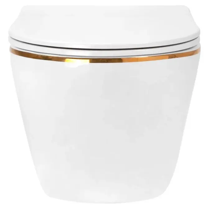 Závesná WC misa Carlo Ini Tornado Gold Edge