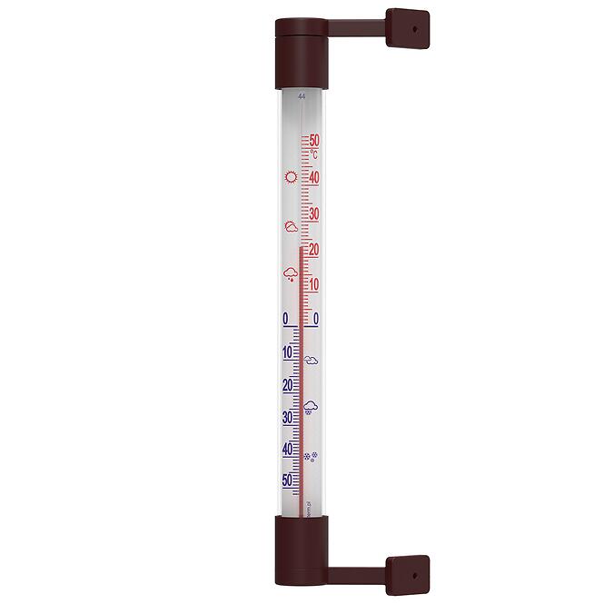 Vonkajší teplomer hnedý (-50/50 °C) 22 cm