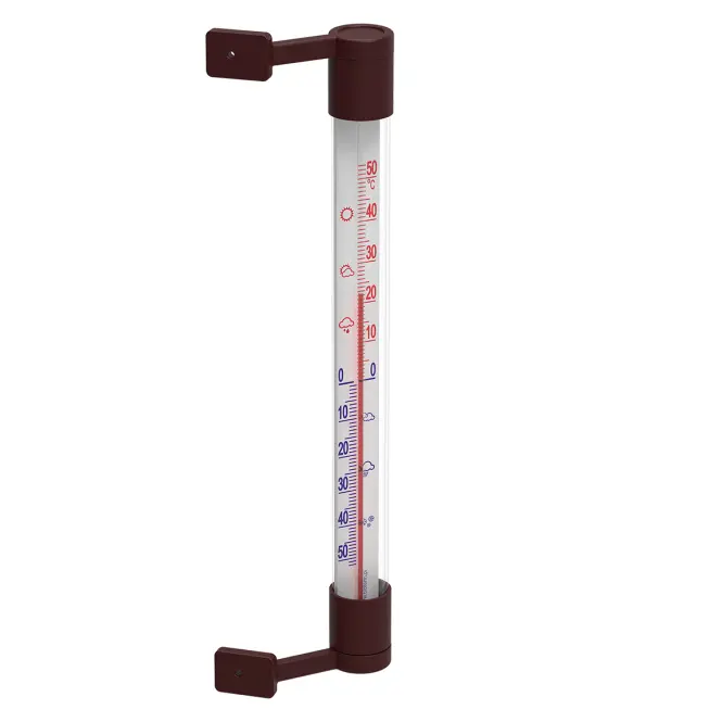 Vonkajší teplomer hnedý (-50/50 °C) 22 cm,2