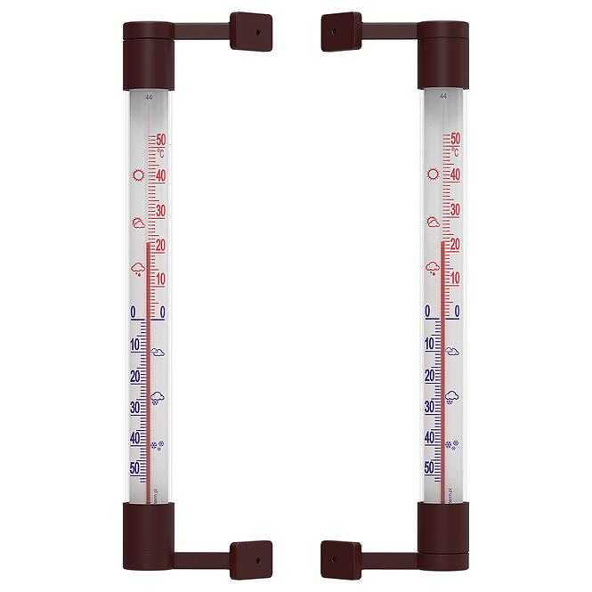 Vonkajší teplomer hnedý (-50/50 °C) 22 cm