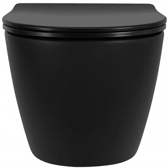 Závesná WC misa Carlo Mn Tornado Black Matt