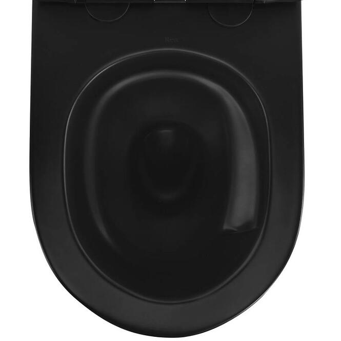 Závesná WC misa Carlo Mn Tornado Black Matt
