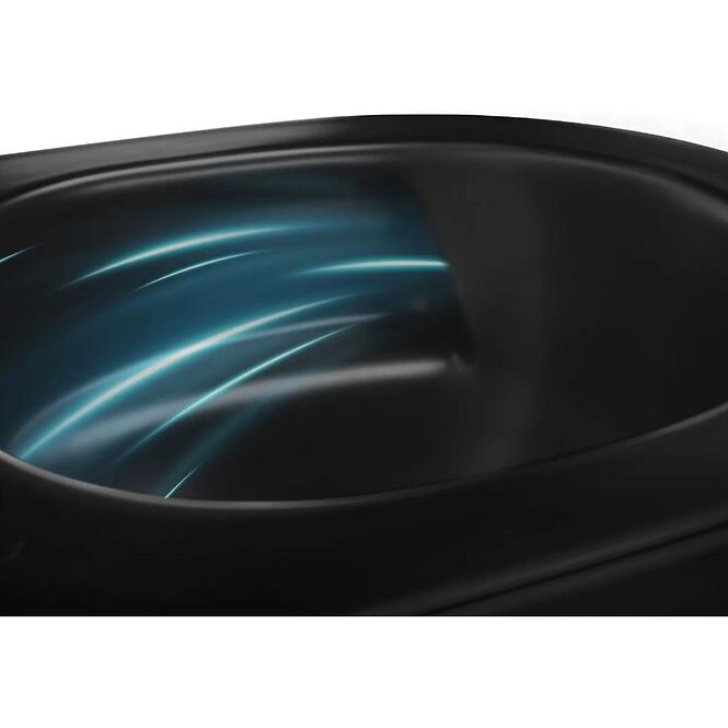 Závesná WC misa Carlo Mn Tornado Black Matt