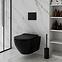 Závesná WC misa Carlo Mn Tornado Black Matt,6
