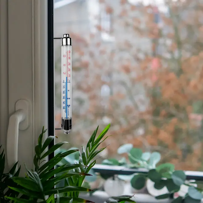 Vonkajší teplomer s kovovým rámom (-50/50 °C) 20 cm
