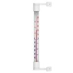 Vonkajší teplomer biely (-50/50 °C) 22 cm