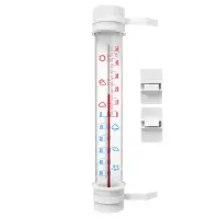 Vonkajší teplomer biely (-50/50 °C) 27 cm