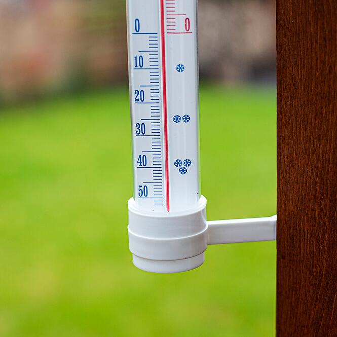 Vonkajší teplomer biely (-50/50 °C) 27 cm