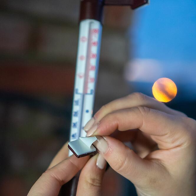 Vonkajší teplomer hnedý (-50/50 °C) 18 cm