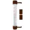 Vonkajší teplomer hnedý (-50/50 °C) 27 cm