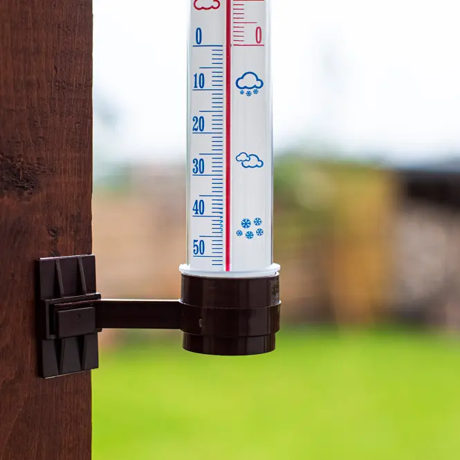 Vonkajší teplomer hnedý (-50/50 °C) 27 cm,3