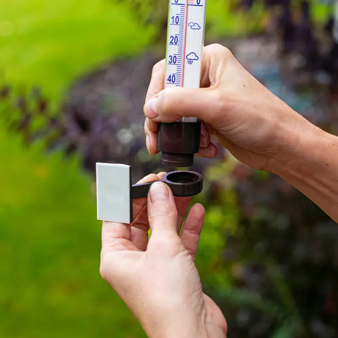 Vonkajší teplomer hnedý (-60/50 °C) 23 cm