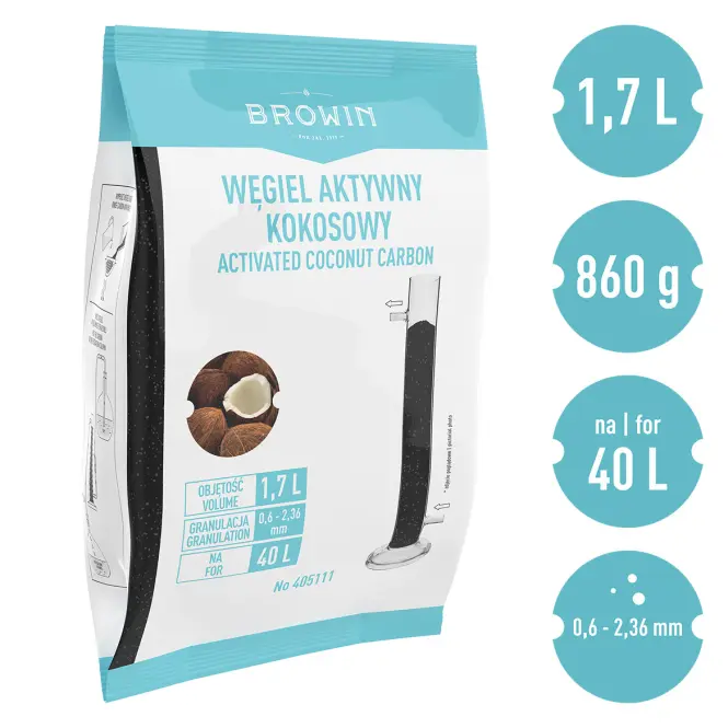Aktívne uhlie - kokosové 0,86 kg