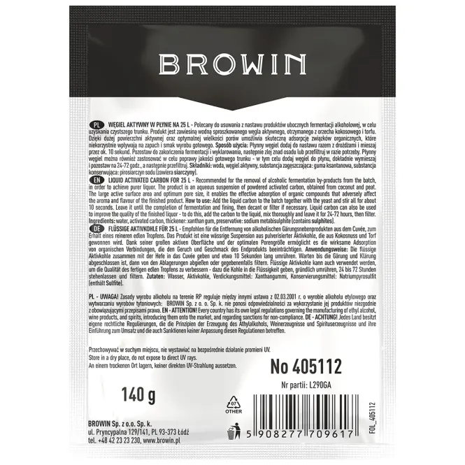 Aktívne tekuté uhlie  w1410 - 140 g,2