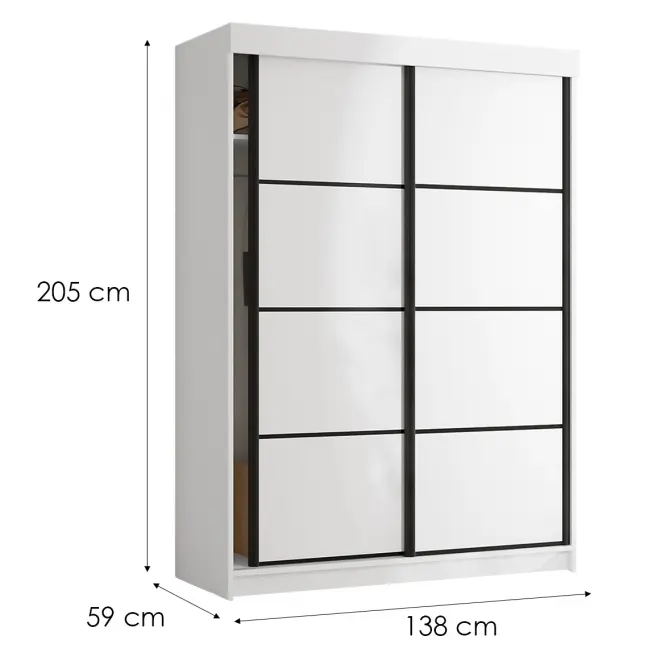 Skriňa Tanger 138 Biela,2