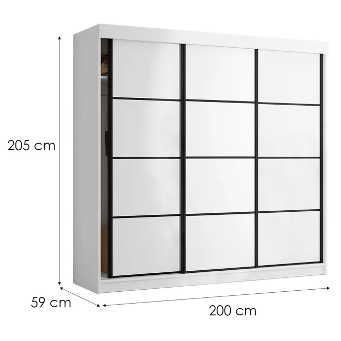 Skriňa Tanger 200 Biela,2