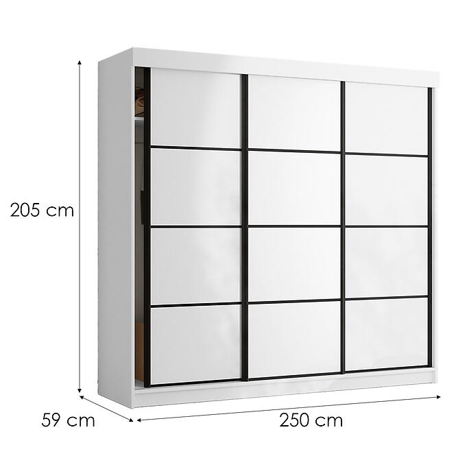 Skriňa Tanger 250 Biela