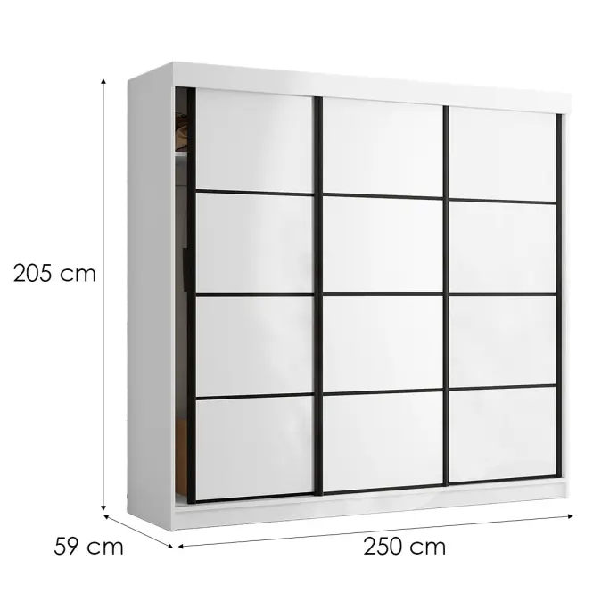 Skriňa Tanger 250 Biela,2
