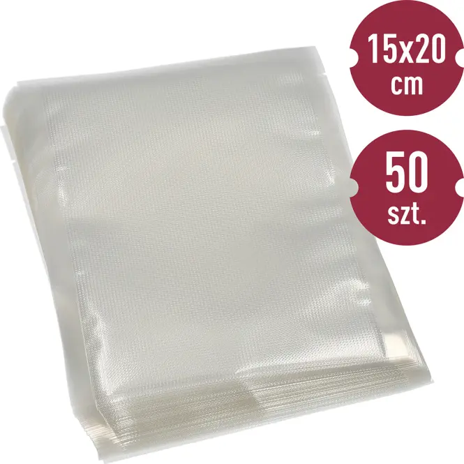 Vrúbkované vákuové vrecká do vákuovačky 15x20