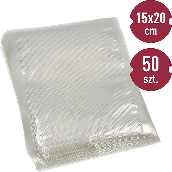 Vrúbkované vákuové vrecká do vákuovačky 15x20