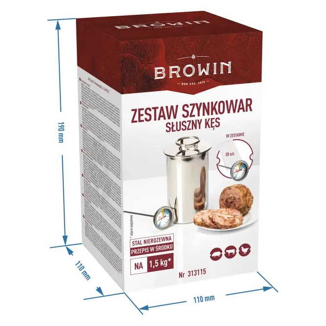 Súprava šunkovaru „poctivý kus” 1,5 kg