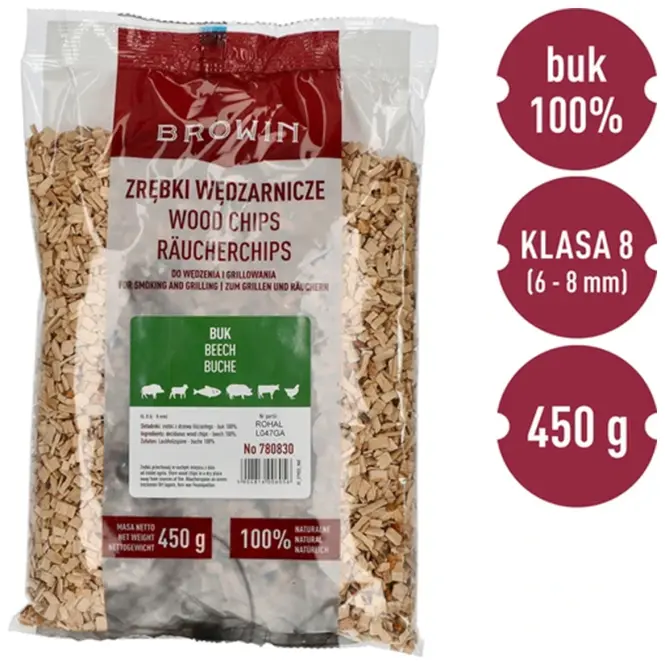 Štiepky na údenie/grilovanie buk – 450 g tr. 8