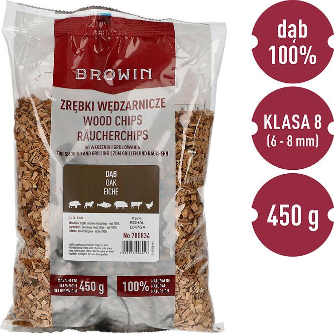 Štiepky na údenie/grilovanie dub - 450 g tr. 8