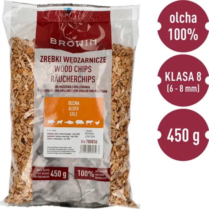 Štiepky na údenie/grilovanie jelša – 450 g tr. 8