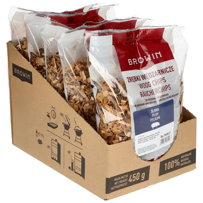 Štiepky na údenie/grilovanie slivka – 450 g tr. 8