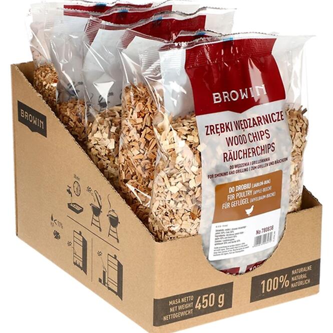 Štiepky mix na hydinu (50% jabloň + 50% buk)- 450 g tr. 8
