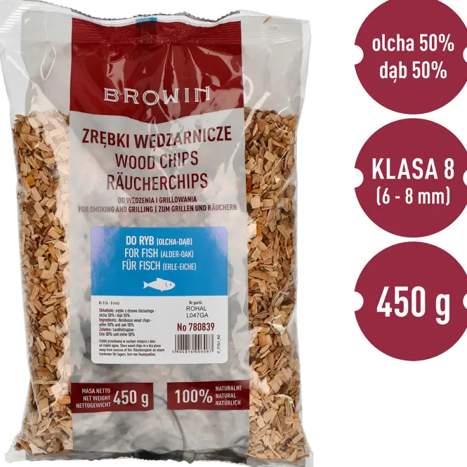 Štiepky mix na ryby (50% dub + 50% jelša) – 450 g tr. 8