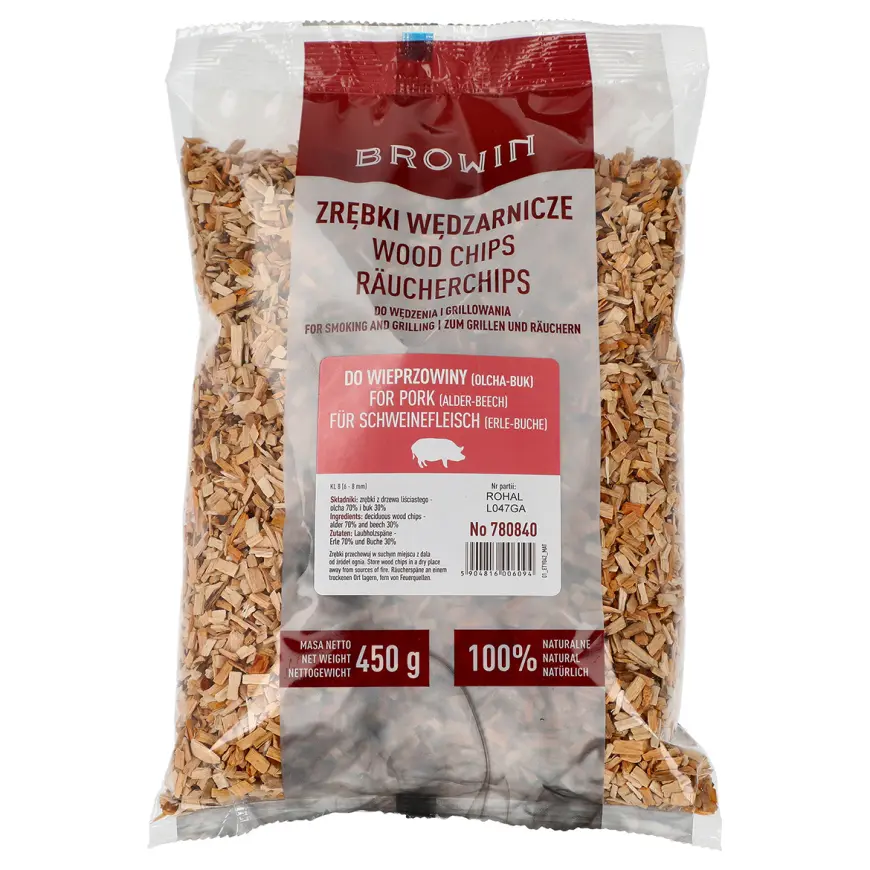 Štiepky mix na bravčové mäso (70% jelša + 30% buk) - 450 g